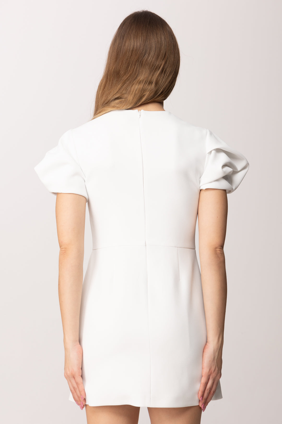 Elisabetta Franchi Bambina Abito In Crepe con Tasche e Ricamo Doppia C EFAB6460GA022.0004