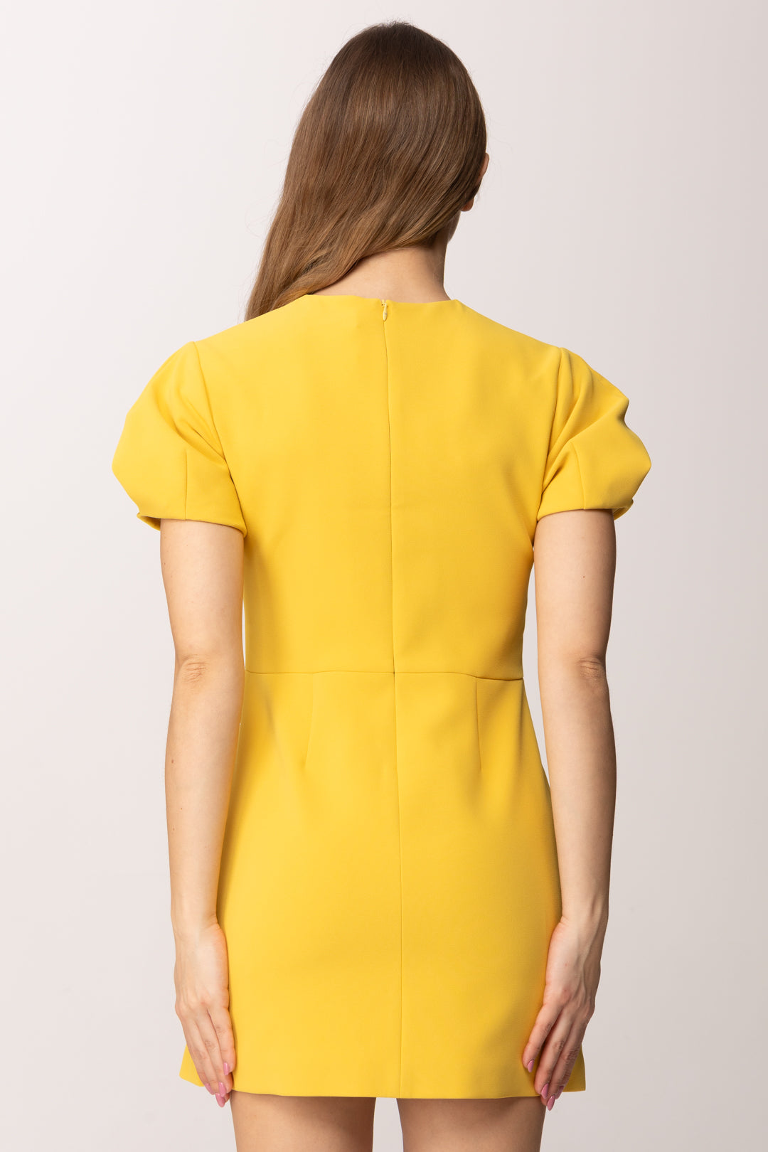 Elisabetta Franchi Bambina Abito In Crepe con Tasche e Ricamo Doppia C EFAB6460GA022.2033