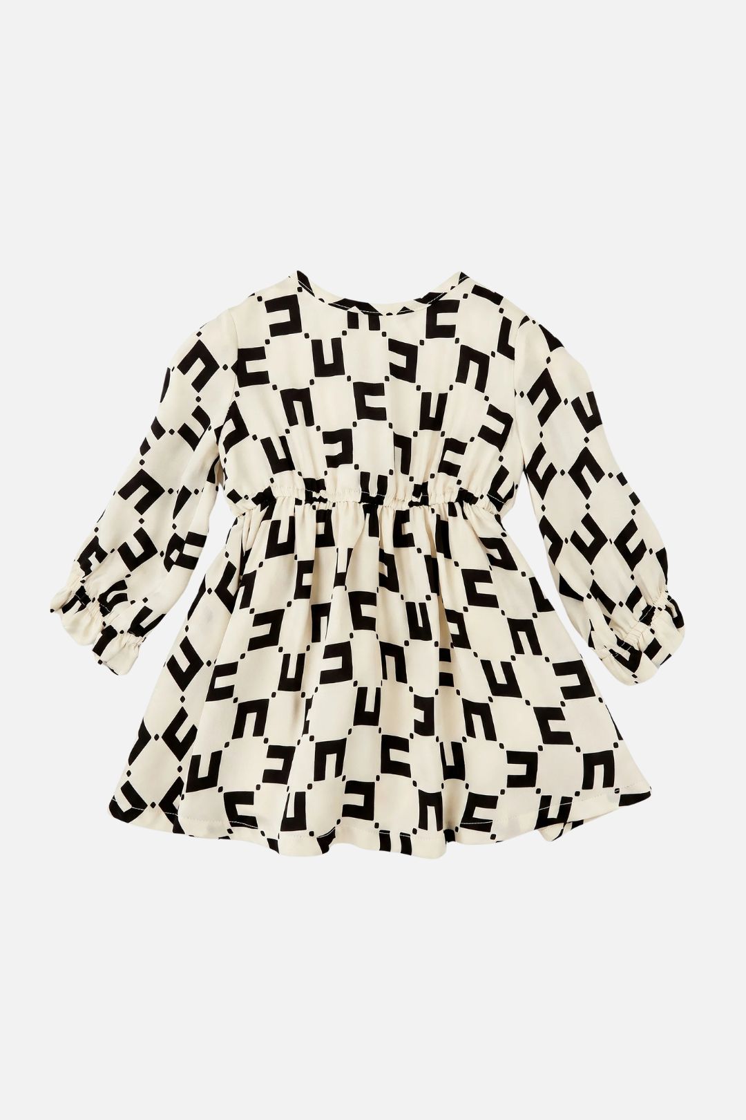Elisabetta Franchi Bambina Abito In Crêpe Di Viscosa con Stampa Cc ENAB0880VI014.D027