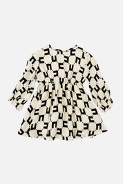 Elisabetta Franchi Bambina Abito In Crêpe Di Viscosa con Stampa Cc ENAB0880VI014.D027