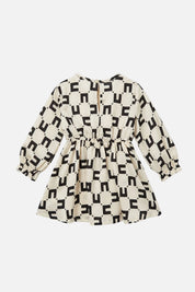 Elisabetta Franchi Bambina Abito In Crêpe Di Viscosa con Stampa Cc ENAB0880VI014.D027