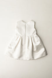 Elisabetta Franchi Bambina Abito In Duchesse con Fiocco EGAB1970RA016 PANNA CHIARO