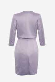 Elisabetta Franchi Abito In Duchesse con Giacca Corta TB00161E2 LILLA