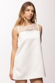 Elisabetta Franchi Bambina Abito In Duchesse con Organza e Ricamo EFAB6600RA016.0004