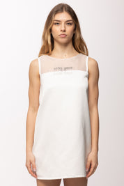Elisabetta Franchi Bambina Abito In Duchesse con Organza e Ricamo EFAB6600RA016.0004