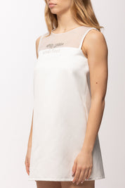 Elisabetta Franchi Bambina Abito In Duchesse con Organza e Ricamo EFAB6600RA016.0004