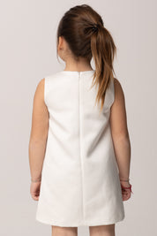 Elisabetta Franchi Bambina Abito In Duchesse con Pon Pon EGAB2330RA016.0004