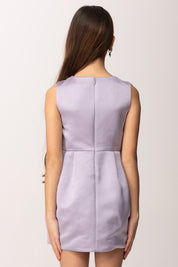 Elisabetta Franchi Bambina Abito In Duchesse con Ricamo Logo Bicolore EFAB6590RA016.D639