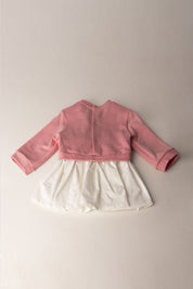 Elisabetta Franchi Bambina Abito In Felpa con Gonna In Popeline ENAB0690FF002.D775