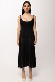 Elisabetta Franchi Abito In Georgette AB93462E2 NERO