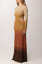 Akep Abito In Lurex con Cut Out VSKD13303 VARIANTE 1