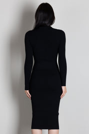 Elisabetta Franchi Abito In Maglia con Catene T-bar AM01S66E2 NERO