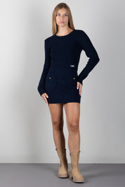 Elisabetta Franchi Bambina Abito In Maglia con Tasche EFAB681CFL159.4462