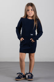 Elisabetta Franchi Bambina Abito In Maglia con Tasche EFAB681CFL159.4462