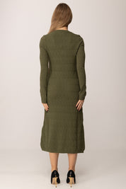 Akep Abito In Maglia Punto Traforato con Bande Laterali a Contrasto
 VSKD11038 BOSCO