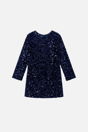 Elisabetta Franchi Bambina Abito In Paillettes con Fiocco Dietro EFAB7010TV093.4002
