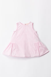 Elisabetta Franchi Bambina Abito In Popeline EGAB2020CAE04 TEO QUARZO/AVORIO