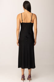 Khloe Femme Abito Lingerie In Raso con Pizzo BLACK