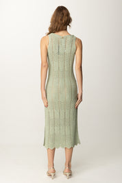 Twin-set Abito Longuette In Maglia con Lurex 251TT319A WATER GREEN LUREX