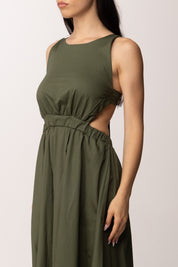 Khloe Femme Abito Lungo con Cut-out e Scollo Sul Retro 52855 VERDE