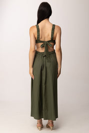 Khloe Femme Abito Lungo con Cut-out e Scollo Sul Retro 52855 VERDE