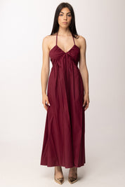Khloe Femme Abito Lungo con Schiena Scoperta 25461 BORDEAUX