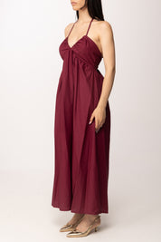 Khloe Femme Abito Lungo con Schiena Scoperta 25461 BORDEAUX