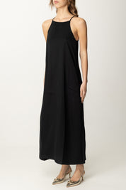 Meme Road Abito Lungo con Spalline Sottili M2362A NERO