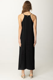 Meme Road Abito Lungo con Spalline Sottili M2362A NERO