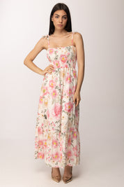 Khloe Femme Abito Lungo Floreale con Spalline Sottili 21202 FANTASIA 1
