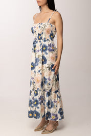 Khloe Femme Abito Lungo Floreale con Spalline Sottili 21202 FANTASIA 2