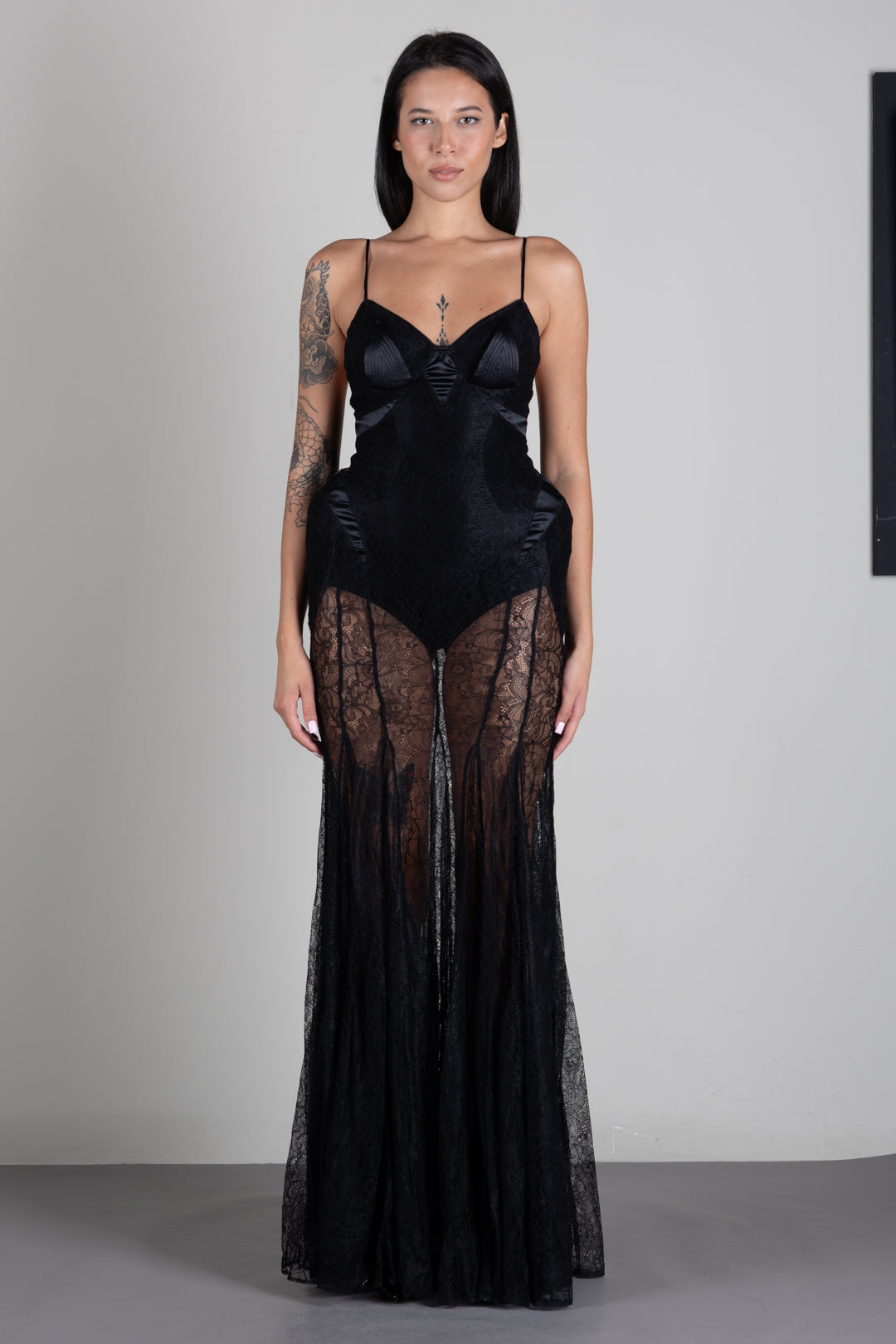 Elisabetta Franchi Abito Lungo In Jersey con Scollo Halter ABR2767E2 NERO