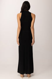 Elisabetta Franchi Abito Lungo In Maglia Di Viscosa AM09S61E2 NERO