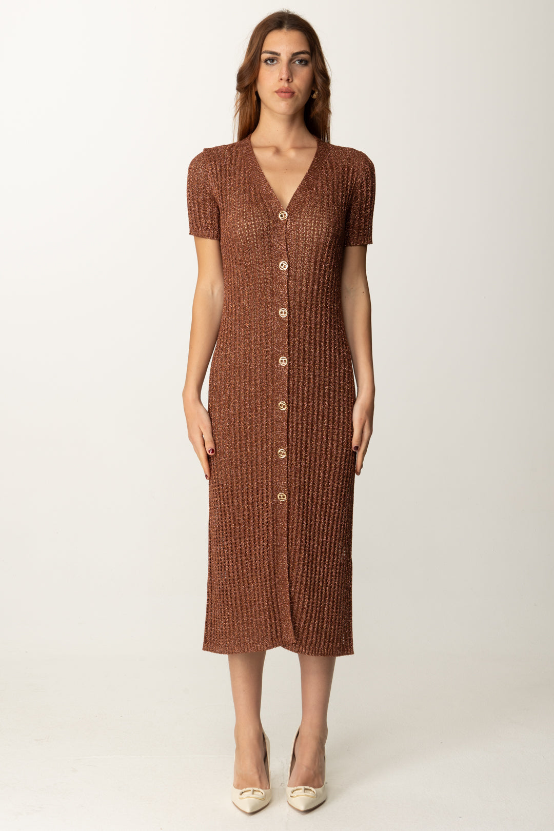 激安‼️未使用タグ付‼️ Bicolor Knit Dress Set Bicolor Knit Dress Set