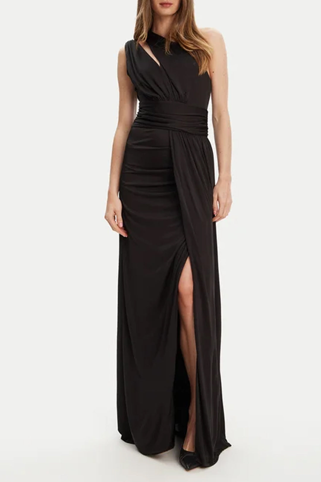 Marciano By Guess Abito Lungo Monospalla Patty 5YGK05 6334A JET BLACK A996