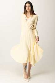 Elisabetta Franchi Abito Midi Asimmetrico con Collana AB86352E2 LEMONADE