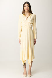 Elisabetta Franchi Abito Midi Asimmetrico con Collana AB86352E2 LEMONADE