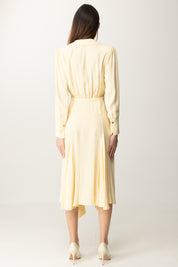 Elisabetta Franchi Abito Midi Asimmetrico con Collana AB86352E2 LEMONADE