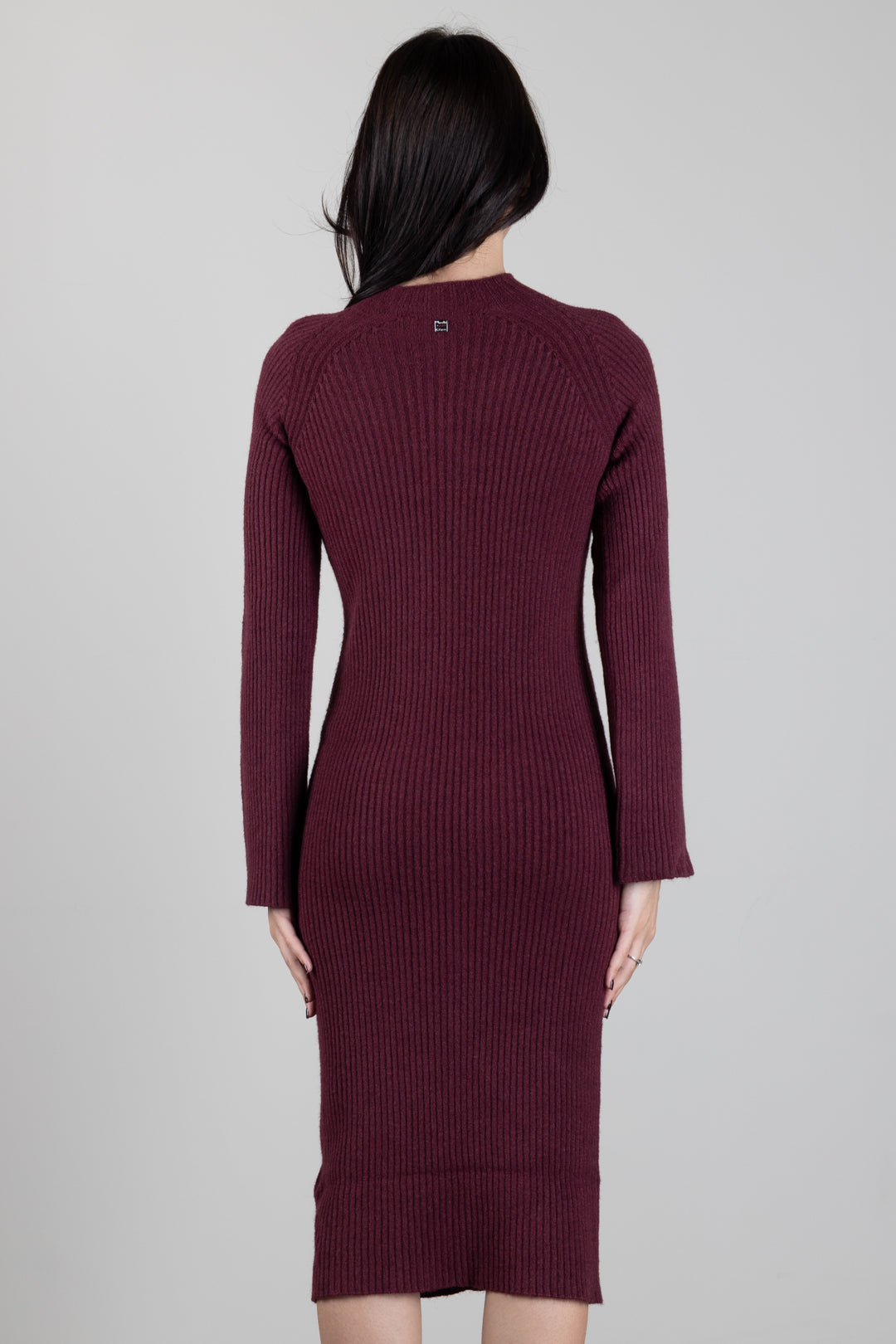 Manila Grace Abito Midi In Maglia a Coste A477VU PORT ROYALE :AI26