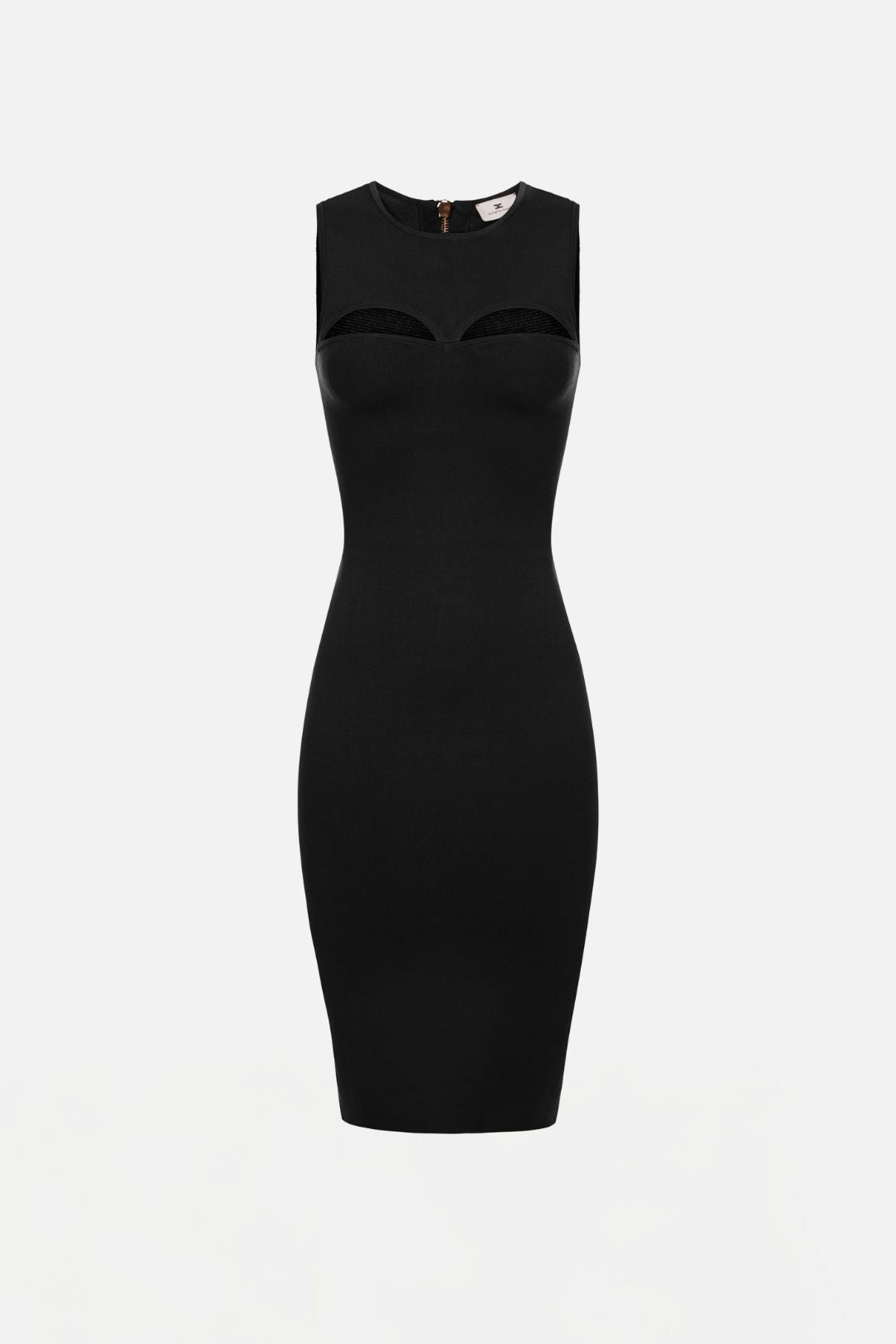 bodycon dress polyvore Elisabetta Franchi Woman Midi Knit with Cut-outs AM05B66E2 BLACK – Khloefemme Dress's Color:4#-White