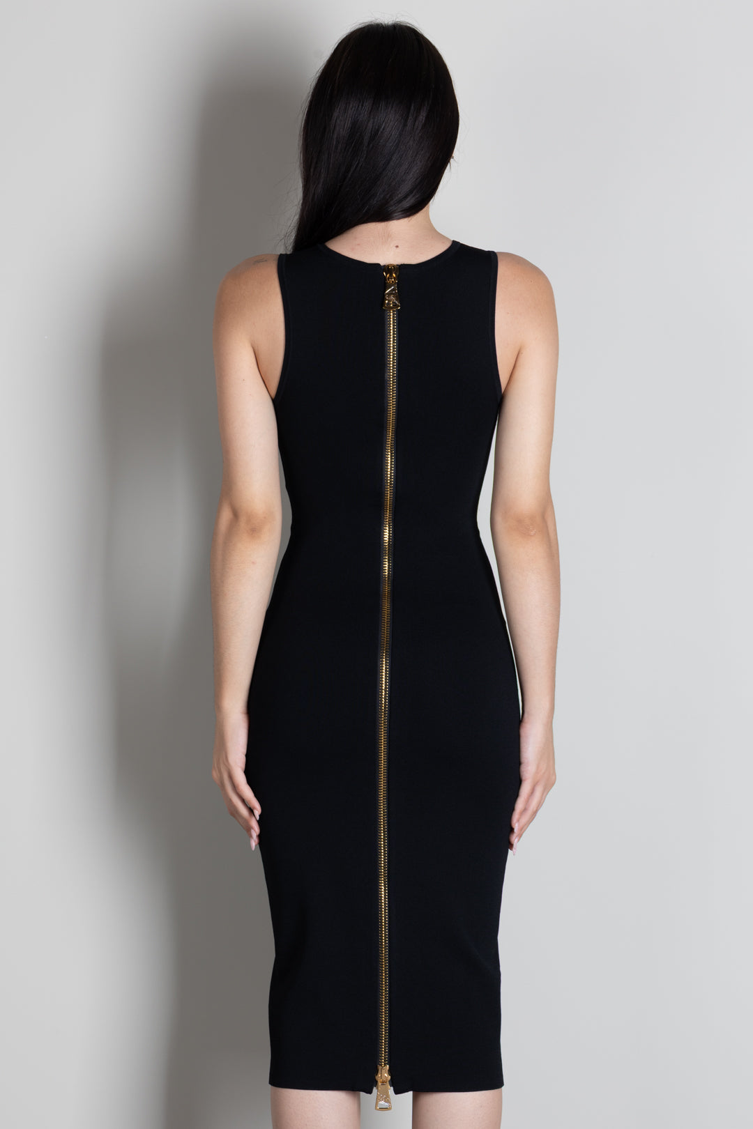 Elisabetta Franchi Abito Midi In Maglia con Cut-out AM05B66E2 NERO