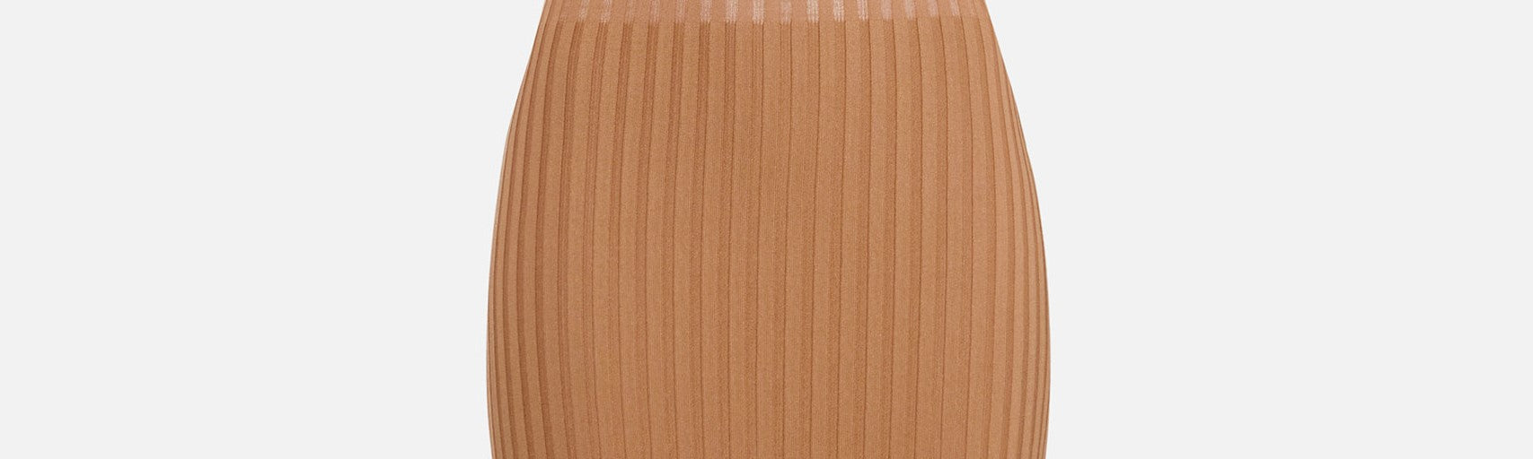 Elisabetta Franchi Abito Midi In Maglia con Trasparenze AM22S62E2 CUOIO