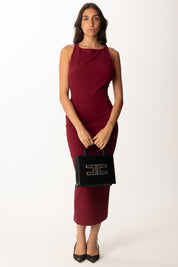 Aniye By Abito Midi Sienna Scollo Canotta 181159 BURGUNDY