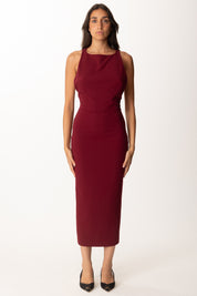 Aniye By Abito Midi Sienna Scollo Canotta 181159 BURGUNDY