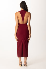 Aniye By Abito Midi Sienna Scollo Canotta 181159 BURGUNDY