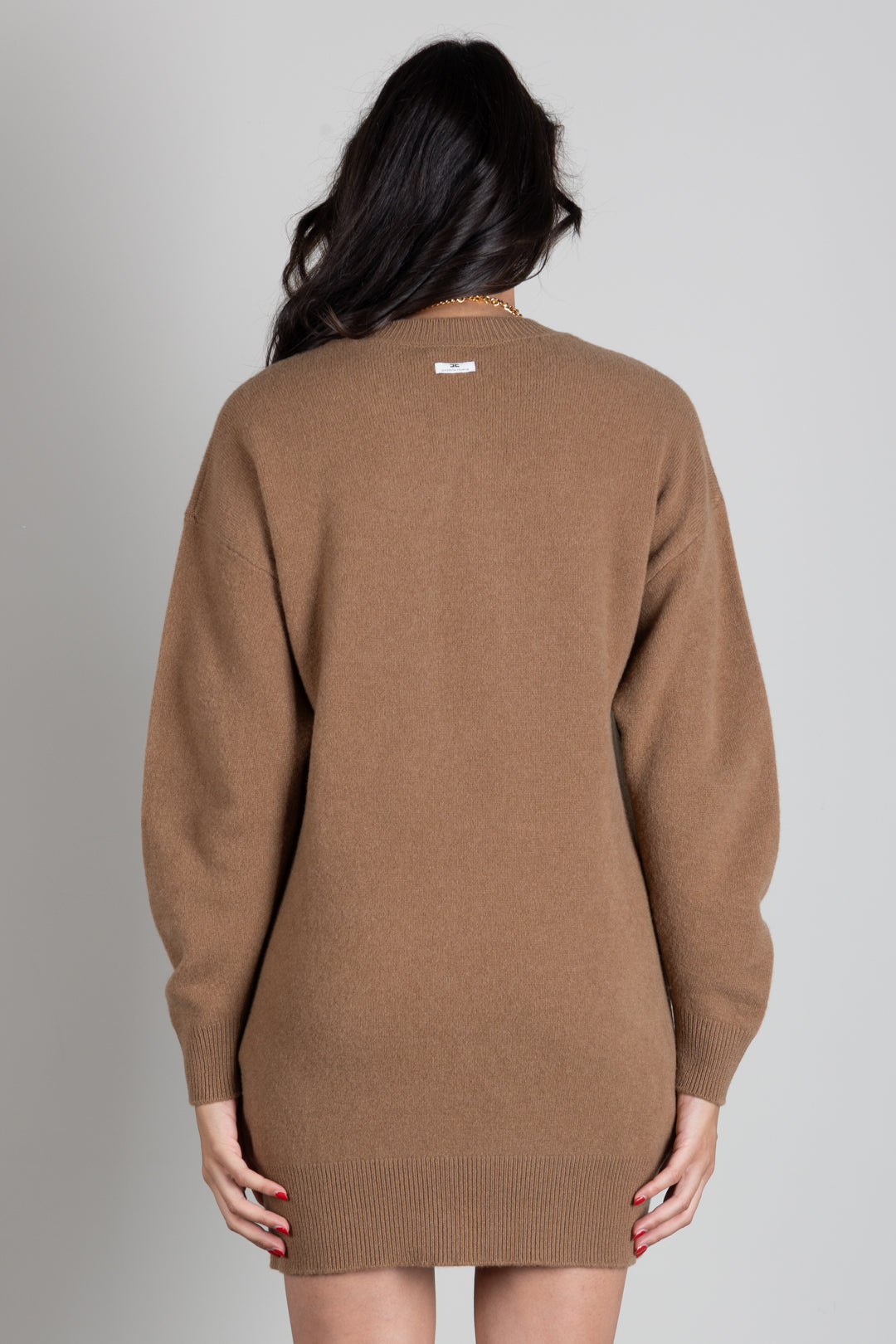 Elisabetta Franchi Abito Mini In Maglia con Dettagli Cut-out AM23T66E2 DAINO