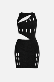 Akep Abito Mini Traforato con Cut-out VSKD13305 NERO