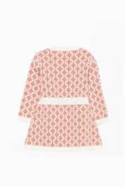 Elisabetta Franchi Bambina Abito Neonata In Maglia con Motivo Monogramma ENAB078CFL139.D777