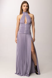 Elisabetta Franchi Abito Red Carpet In Jersey Lamé ABR1861E2 LILLA