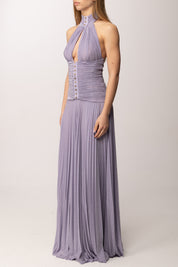 Elisabetta Franchi Abito Red Carpet In Jersey Lamé ABR1861E2 LILLA